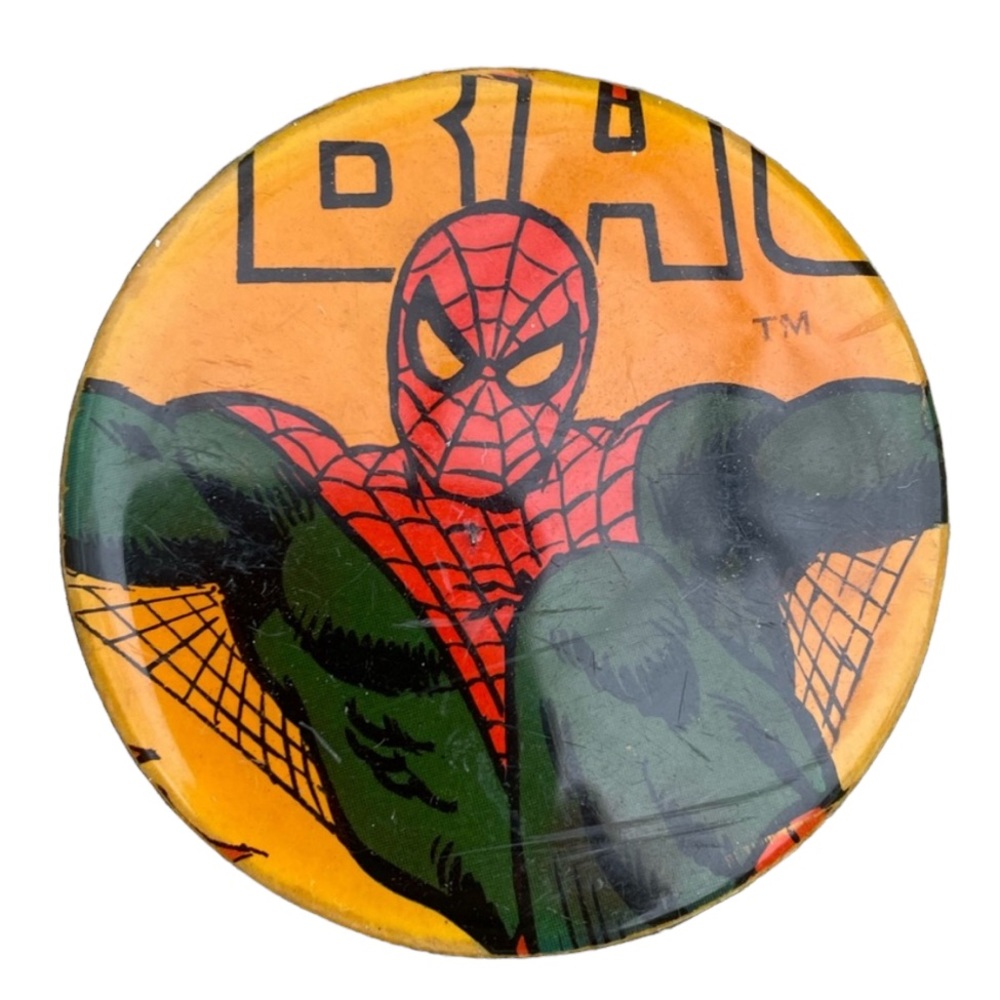 Marvel Comics Group 1974 Spider Man Hand Crafted Belt Buckle Fits 1.5” Be